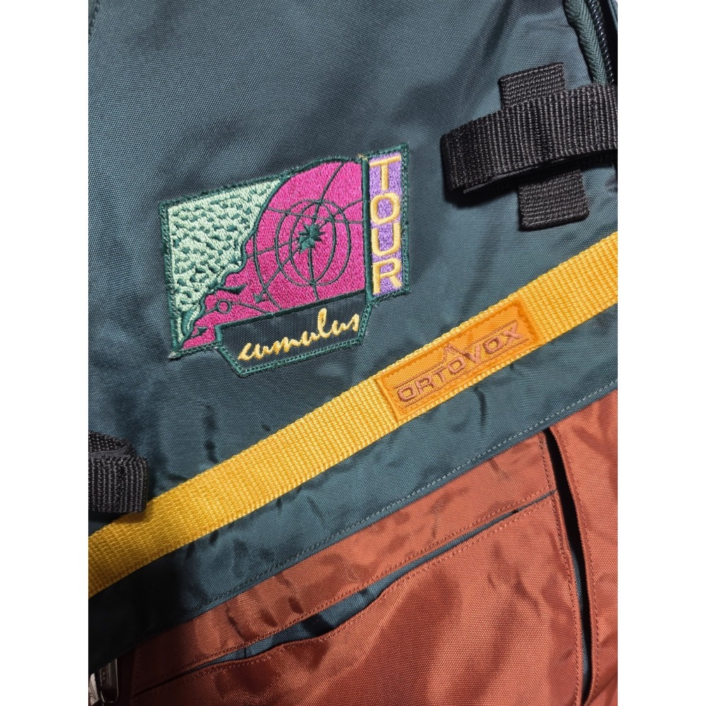 Vintage Ortovox CUMULUS Tour Hiking Backpack GREEN Orange Yellow SEE DESCRIPTION - Picture 2 of 16
